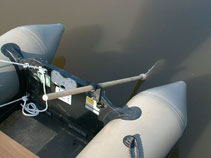 [GRAPHIC: Gonbei rigged for sculling]